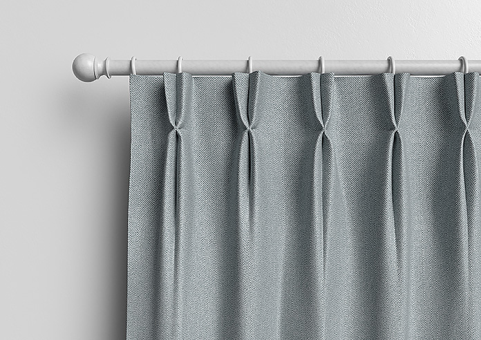 Soft Chevron, Lead Grey - Made to Measure Curtains - Image 12